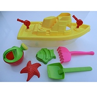 塑料小轮船玩具模型-叉子耙子玩具