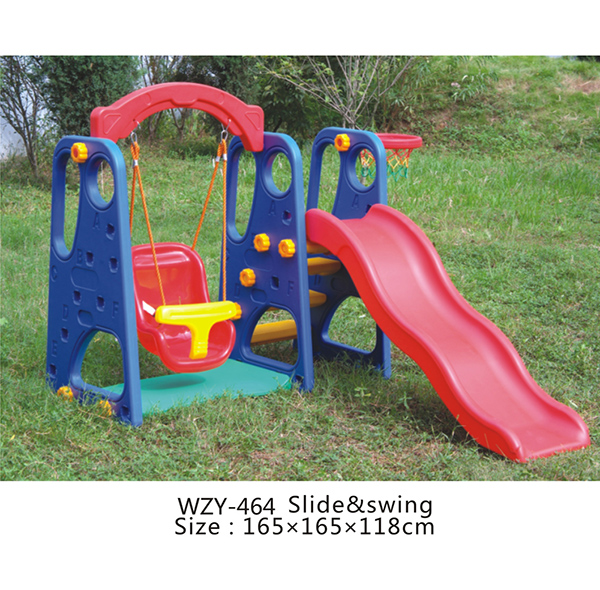 WZY-464-1-小型儿童秋千滑梯组合